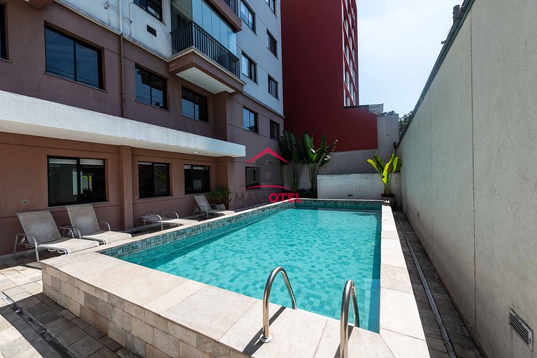 AA15 Espaço moderno com piscina e ótima estrutura