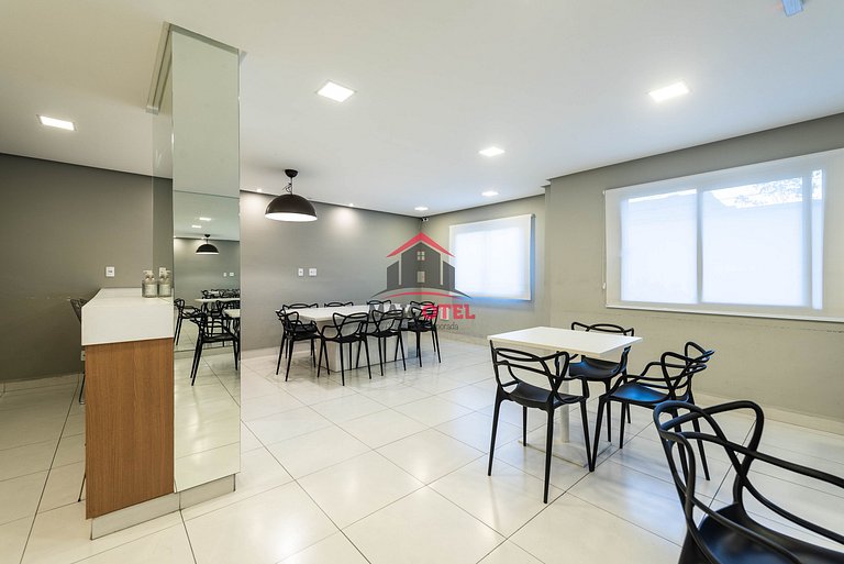 AA15 Espaço moderno com piscina e ótima estrutura