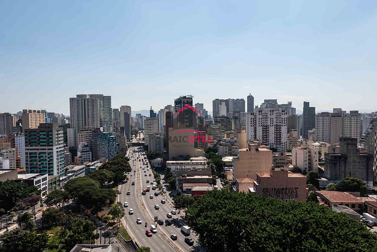 AQ2 Studio charmoso e acolhedor na Bela Vista