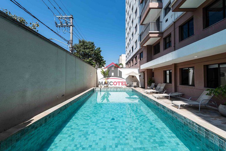 AAQ3 Espaço acolhedor para até 3 | Bela Vista