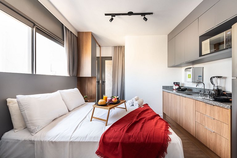 NP1106 Studio Prático e Confortável no Allianz Park