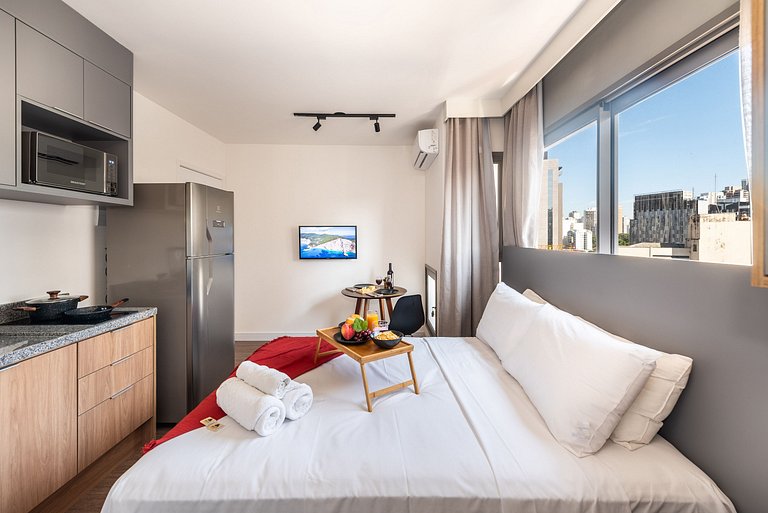 NP1106 Studio Prático e Confortável no Allianz Park