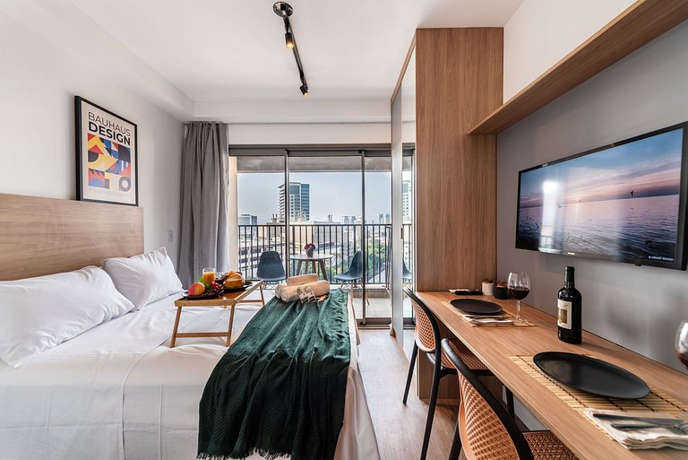 NP1102 Studio Charmoso ao Lado do Allianz Parque