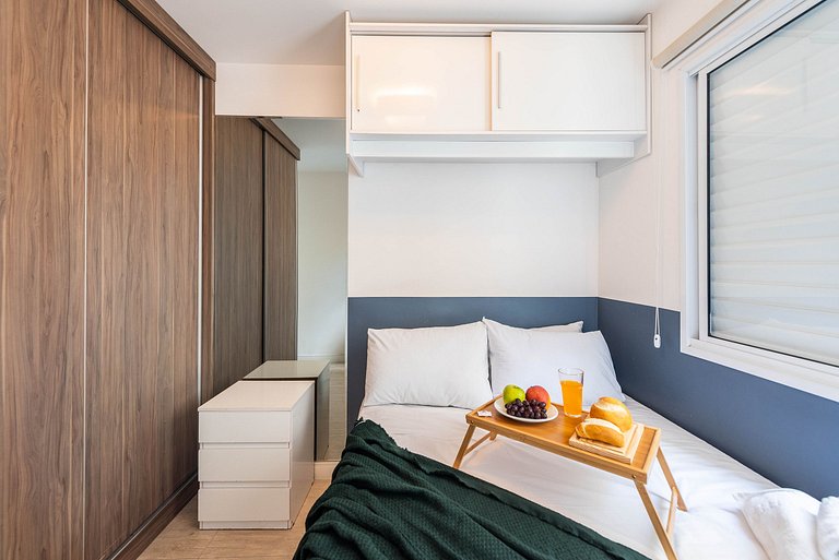 TPP112 Apartamento bem equipado próx. ao shopping