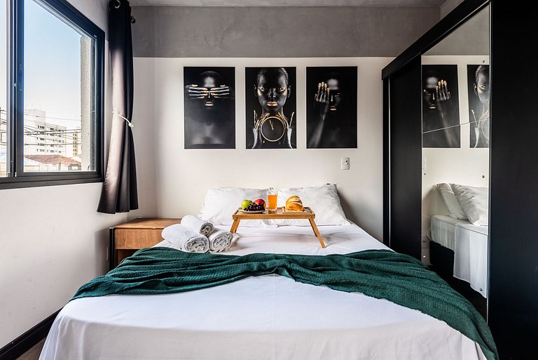 AQ2 Studio charmoso para 2 | Bela Vista