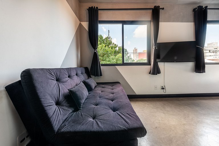 AQ2 Studio charmoso e acolhedor na Bela Vista
