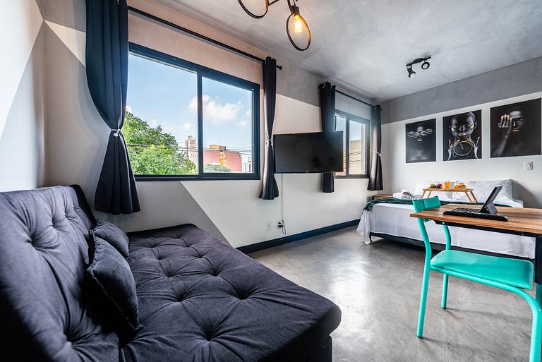 AQ2 Studio charmoso para 2 | Bela Vista