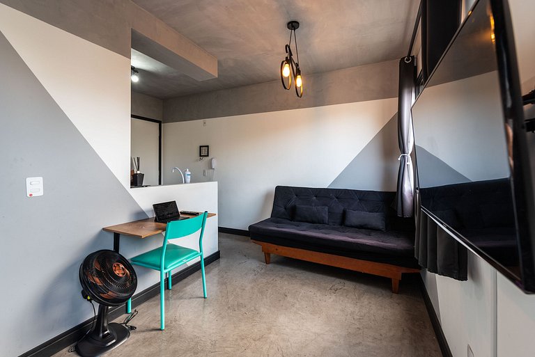 AQ2 Studio charmoso e acolhedor na Bela Vista