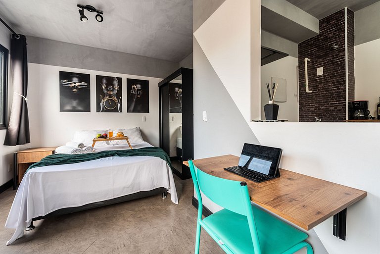 AQ2 Studio charmoso para 2 | Bela Vista