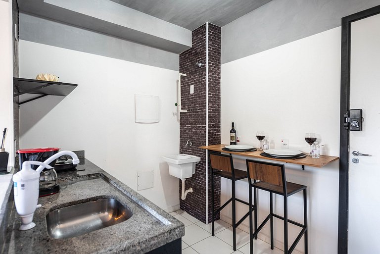 AQ2 Studio charmoso para 2 | Bela Vista