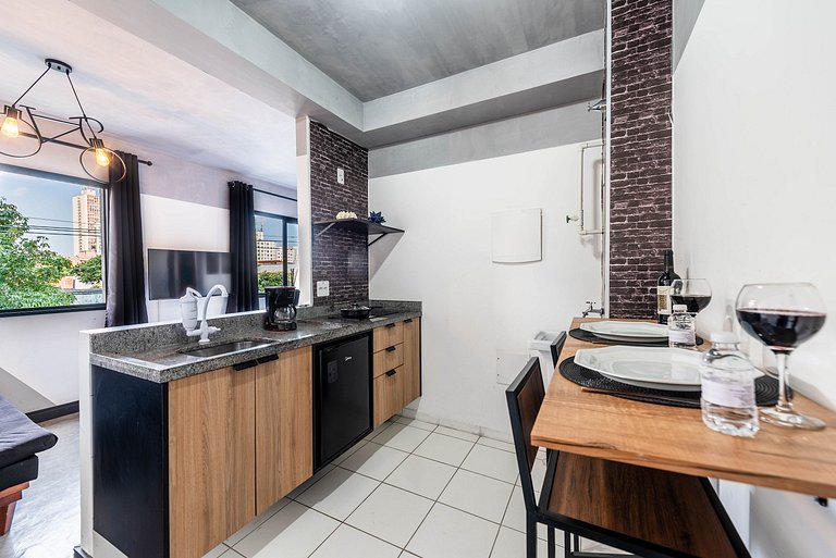 AQ2 Studio charmoso para 2 | Bela Vista