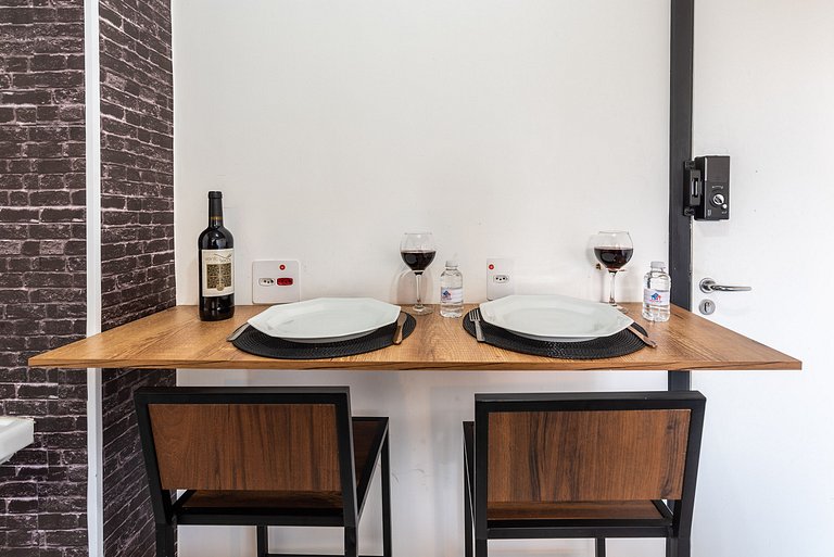 AQ2 Studio charmoso para 2 | Bela Vista