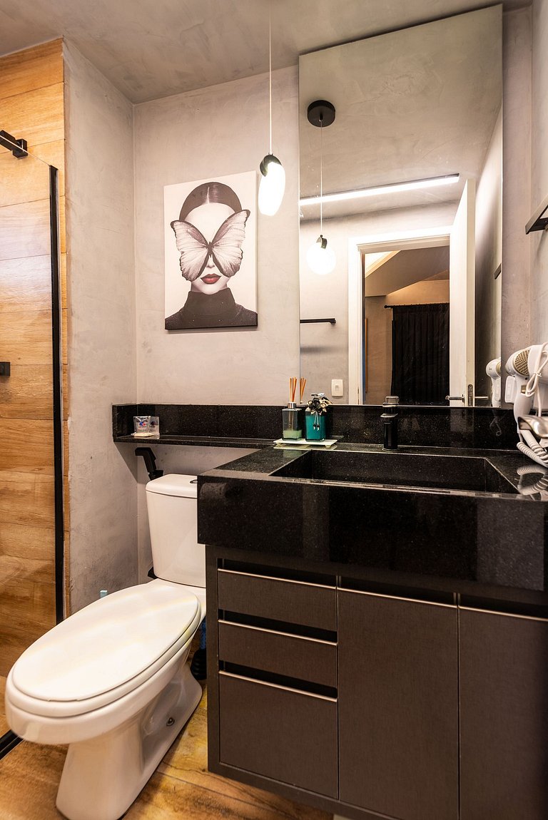 MS1205 Studio moderno com garden privativo