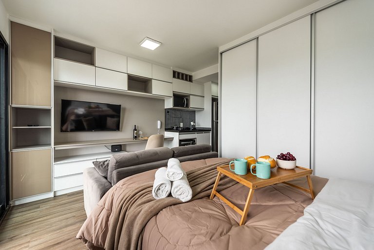 IA1104 Studio charmoso e confortável em Moema