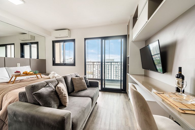 IA1104 Studio charmoso e confortável em Moema