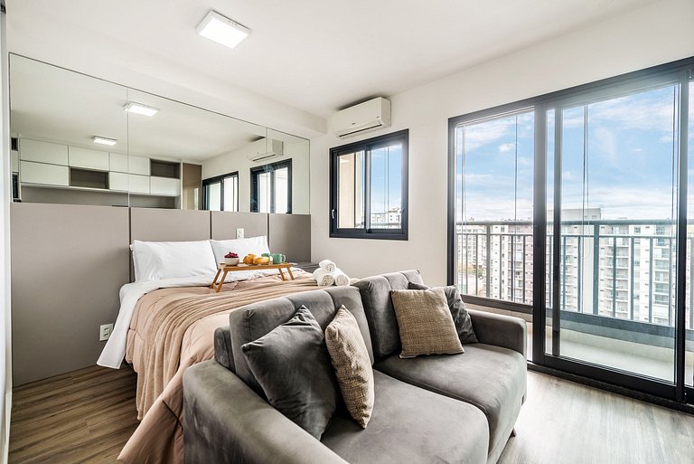 IA1104 Studio charmoso e confortável em Moema