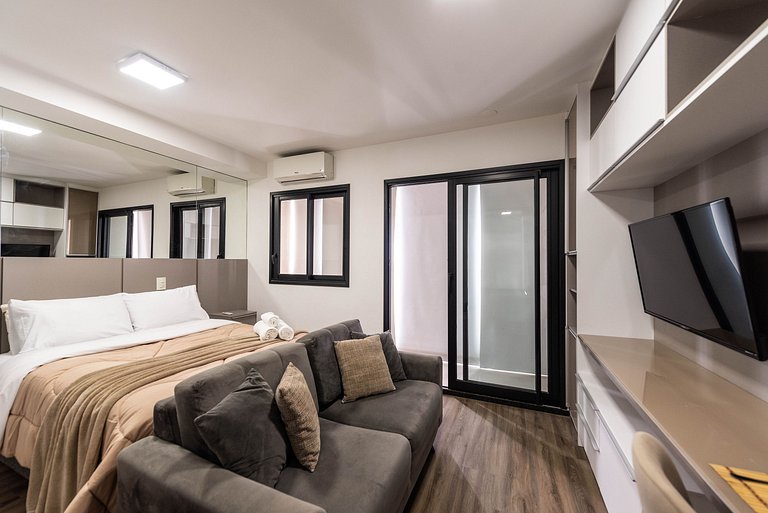 IA1104 Studio charmoso e confortável em Moema