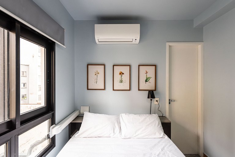 MI611 Studio Charmoso e Confortável p/ Até 4