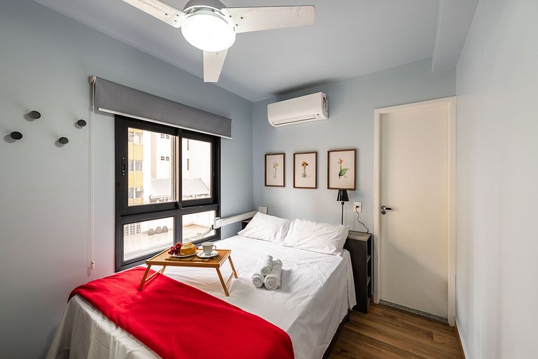 MI611 Studio Charmoso e Confortável p/ Até 4