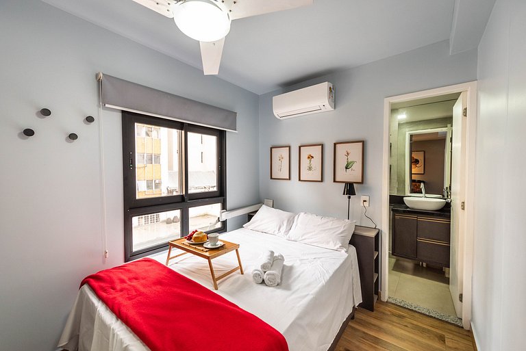 MI611 Studio Charmoso e Confortável p/ Até 4